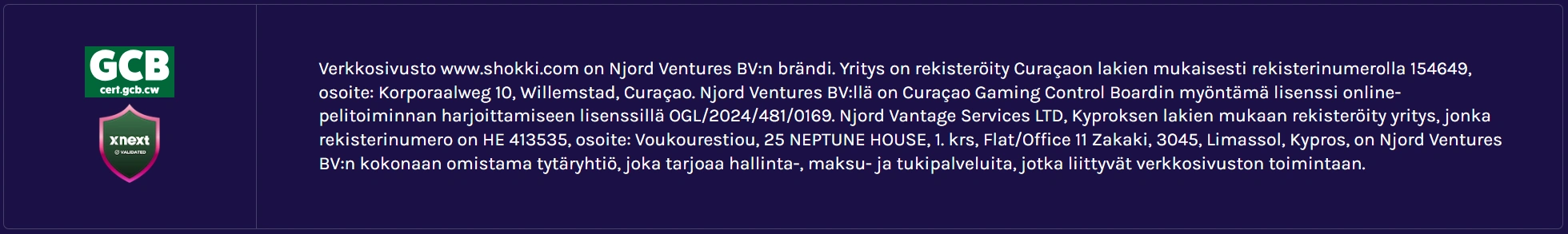 Shokki Casino Turvallisuus ja lisenssit